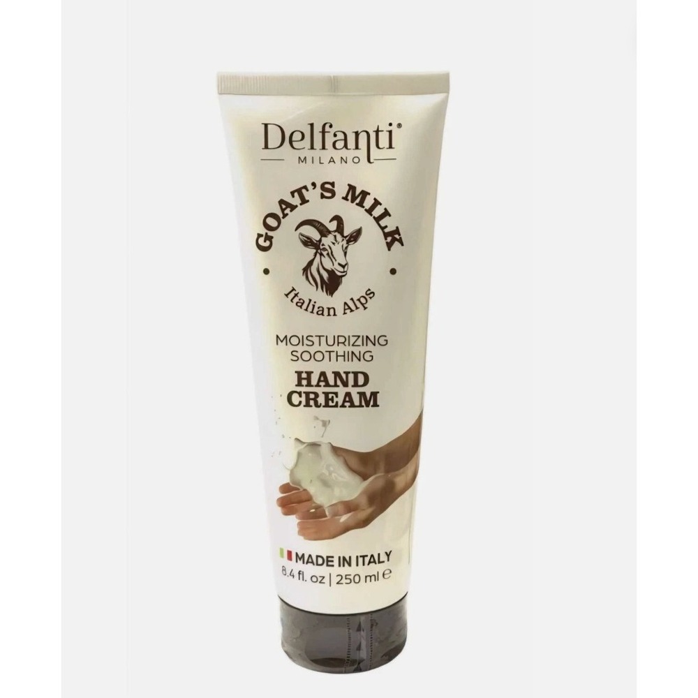 Delfanti Goat's Milk Moisturizing Soothing Hand Cream 8.4 Fl Oz